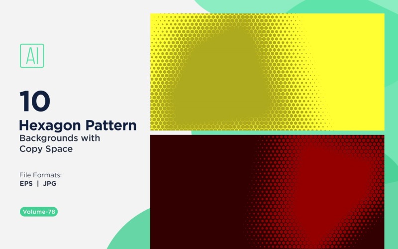 Fondo con patrón hexagonal dinámico para proyectos creativos 78