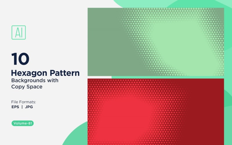 Fondo con patrón hexagonal dinámico para proyectos creativos 81