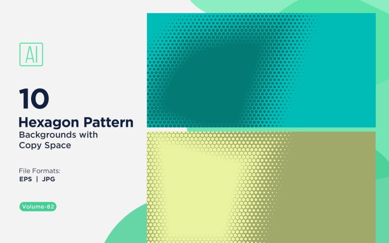 Fondo con patrón hexagonal dinámico para proyectos creativos 82