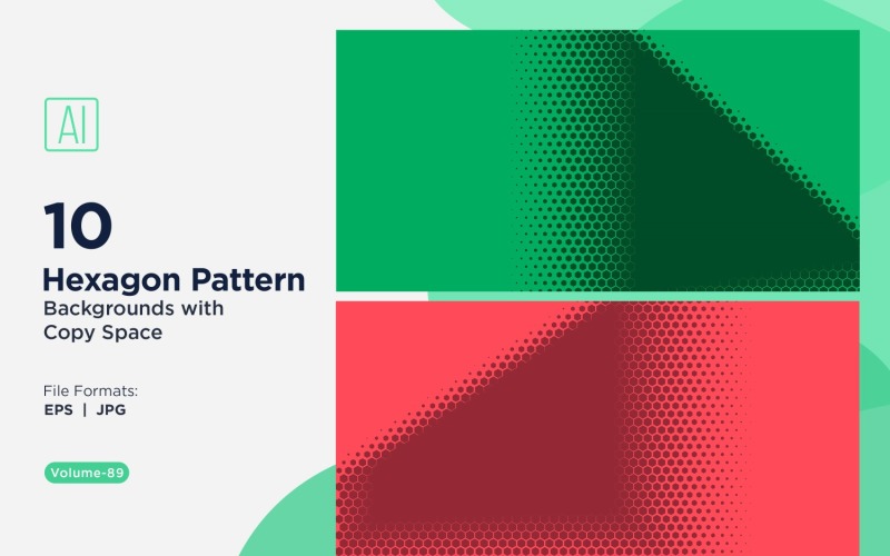 Fondo con patrón hexagonal dinámico para proyectos creativos 89