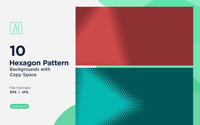 Fondo con patrón hexagonal dinámico para proyectos creativos 91