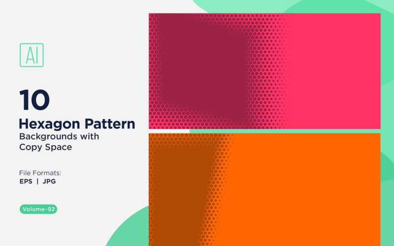 Fondo con patrón hexagonal dinámico para proyectos creativos 92