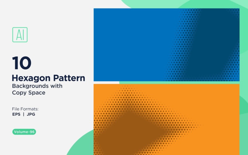 Fondo con patrón hexagonal dinámico para proyectos creativos 96