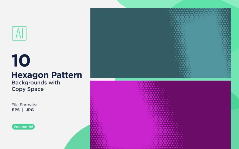 Fondo con patrón hexagonal dinámico para proyectos creativos 98