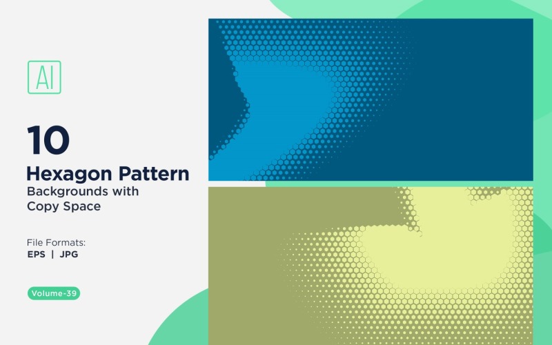 Fundo de padrão hexagonal dinâmico para projetos criativos 39