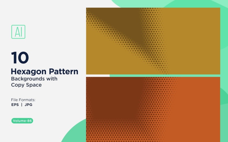 Fundo de Padrão Hexagonal Dinâmico para Projetos Criativos 86