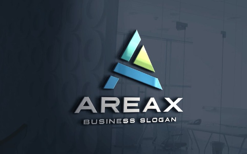 Modello di logo della lettera A Areax