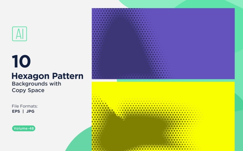 Padrão de hexágono dinâmico para projetos criativos 48