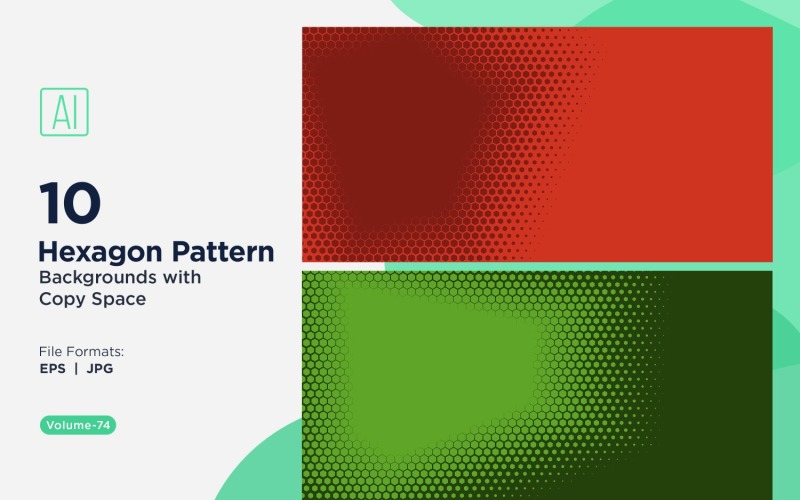 Padrão de hexágono dinâmico para projetos criativos 74