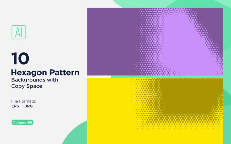 Padrão de hexágono dinâmico para projetos criativos 88