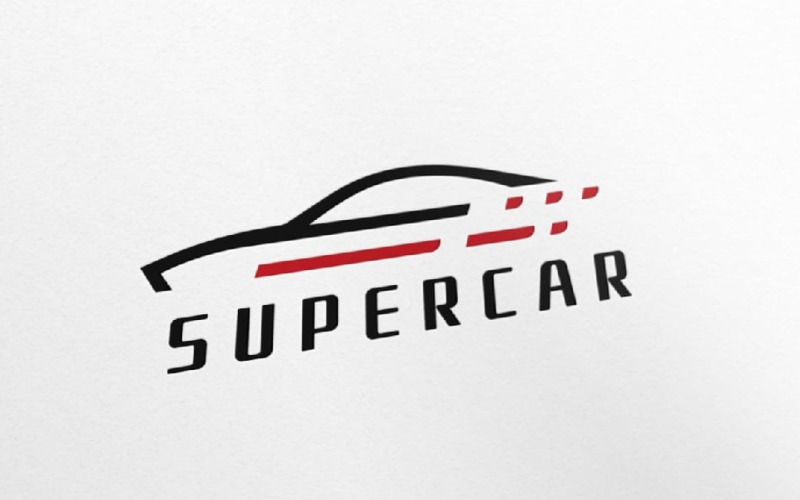Speed Super Car logó sablon
