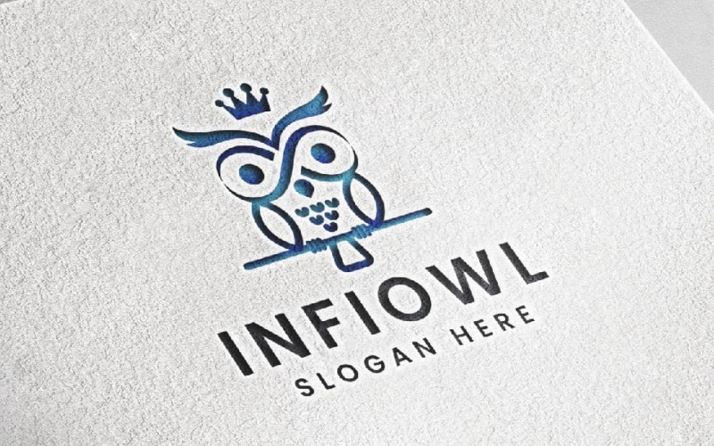 Szablon logo Infinity Owl Media