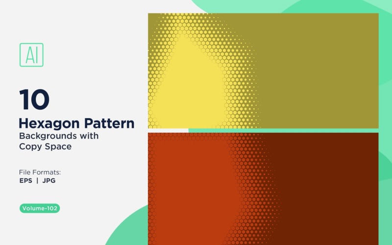 Dynamic Hexagon Pattern Background for Creative Projects 102