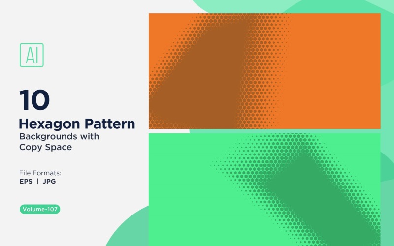 Dynamic Hexagon Pattern Background for Creative Projects 107