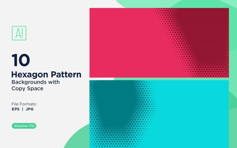 Dynamic Hexagon Pattern Background for Creative Projects 110