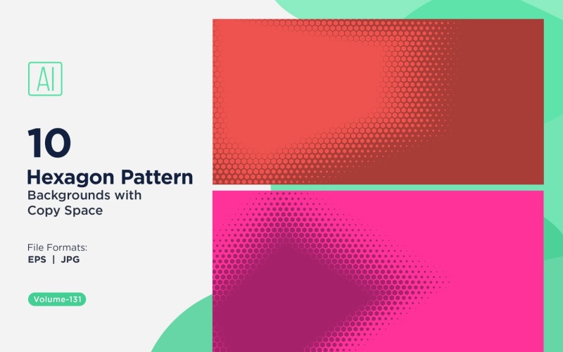 Dynamic Hexagon Pattern Background for Creative Projects 131