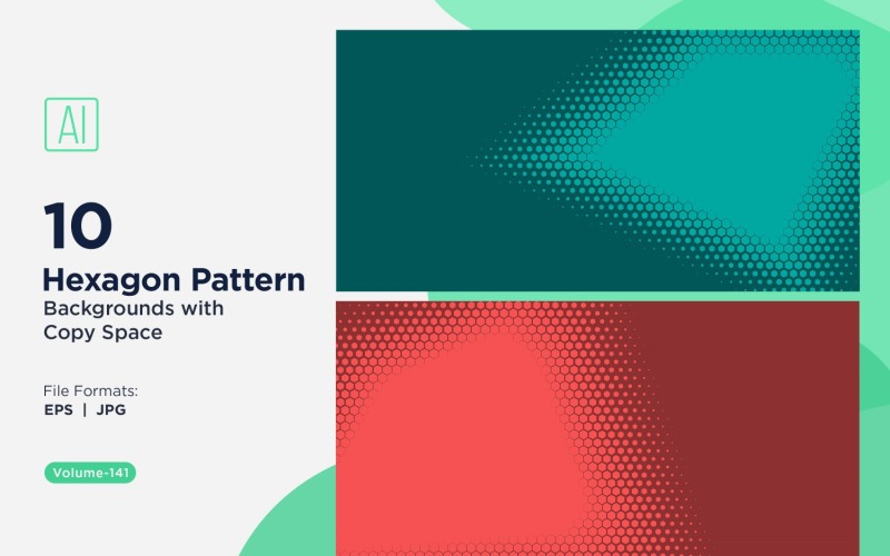 Dynamic Hexagon Pattern Background for Creative Projects 141