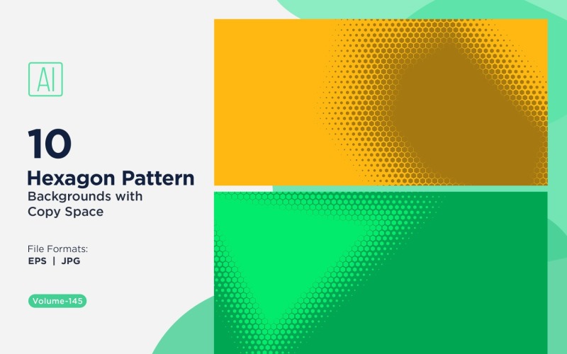 Dynamic Hexagon Pattern Background for Creative Projects 145