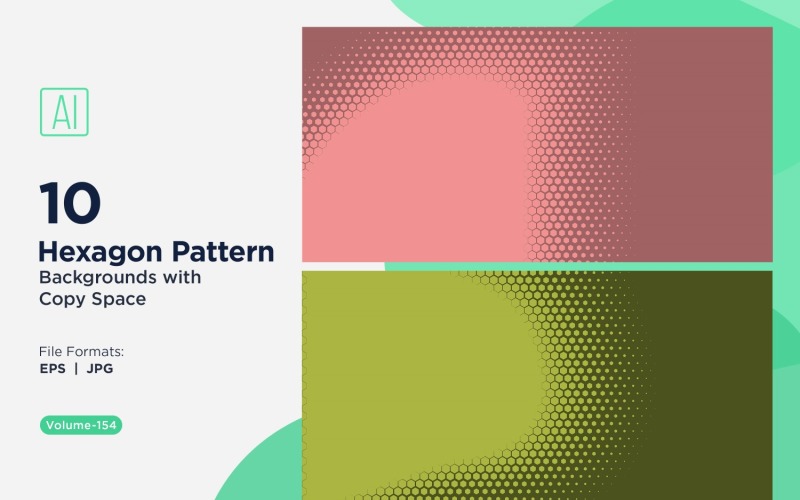 Dynamic Hexagon Pattern Background for Creative Projects 154