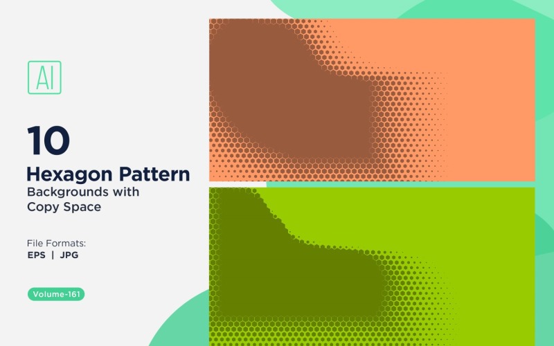 Dynamic Hexagon Pattern Background for Creative Projects 161