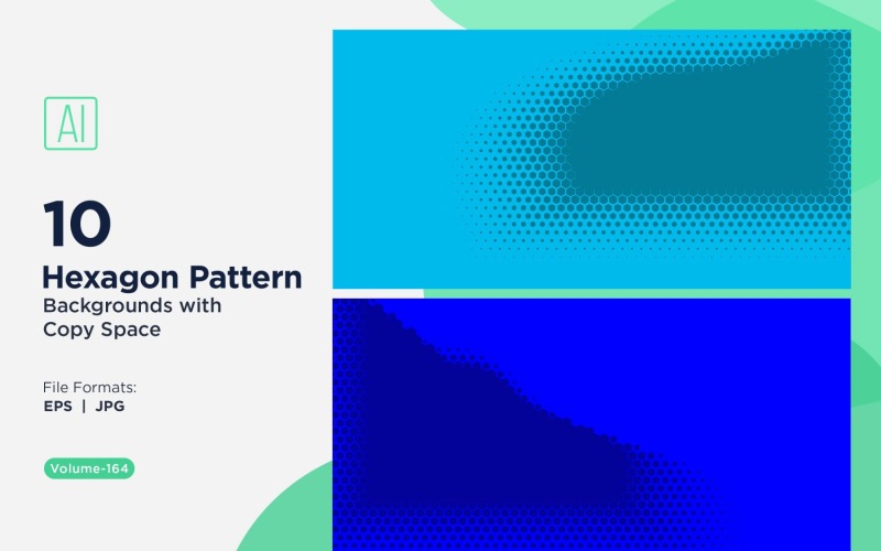 Dynamic Hexagon Pattern Background for Creative Projects 164