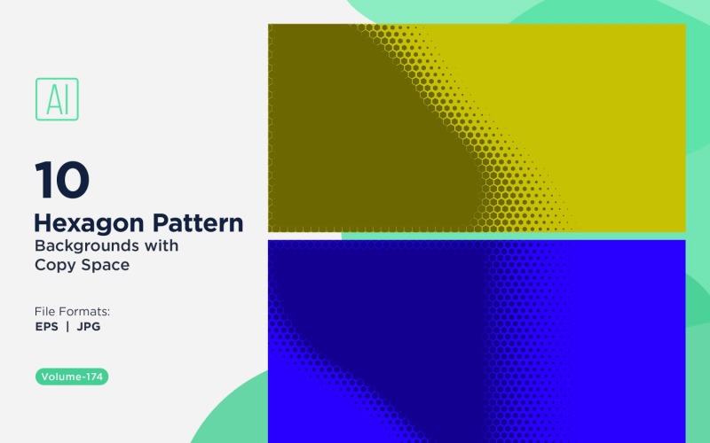 Dynamic Hexagon Pattern Background for Creative Projects 174