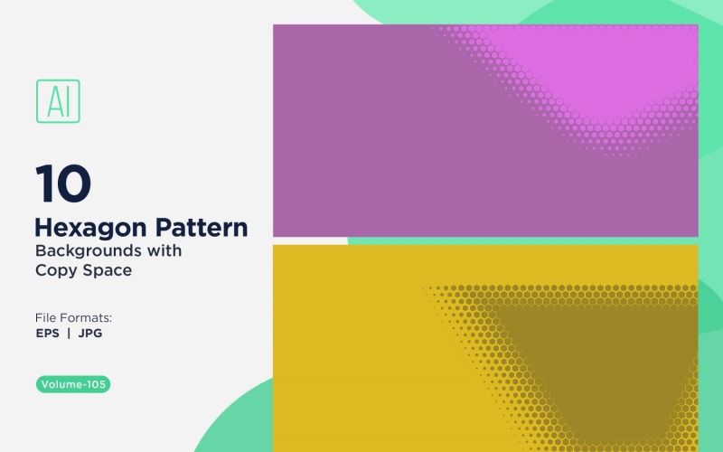 Fondo con patrón hexagonal dinámico para proyectos creativos 105