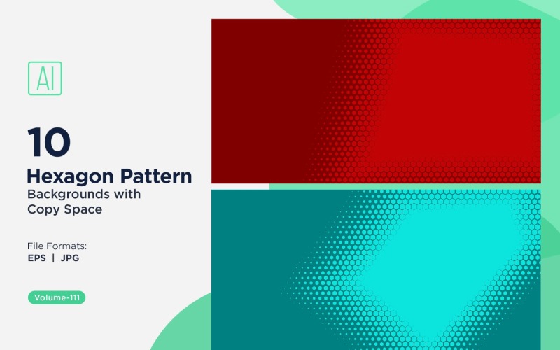 Fondo con patrón hexagonal dinámico para proyectos creativos 111