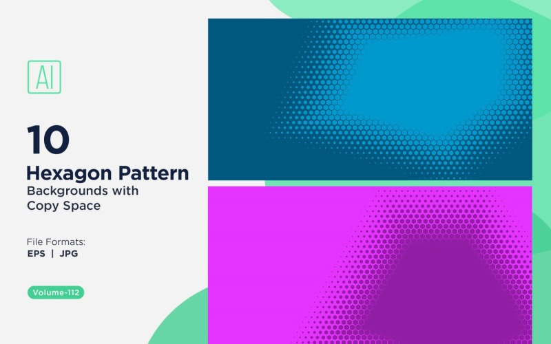 Fondo con patrón hexagonal dinámico para proyectos creativos 112