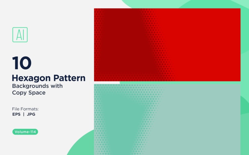 Fondo con patrón hexagonal dinámico para proyectos creativos 114