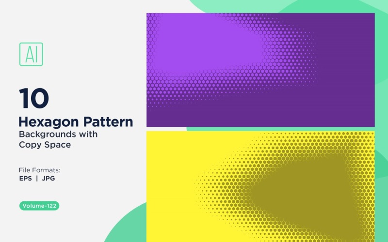 Fondo con patrón hexagonal dinámico para proyectos creativos 122