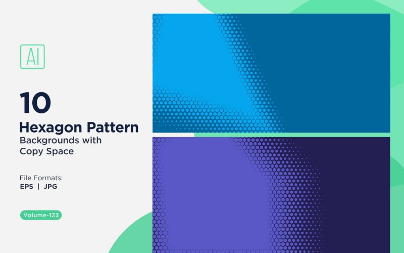 Fondo con patrón hexagonal dinámico para proyectos creativos 123