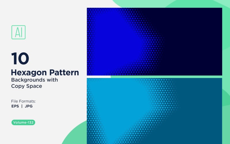 Fondo con patrón hexagonal dinámico para proyectos creativos 132