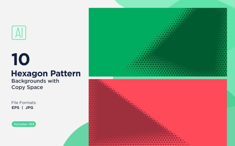 Fondo con patrón hexagonal dinámico para proyectos creativos 139