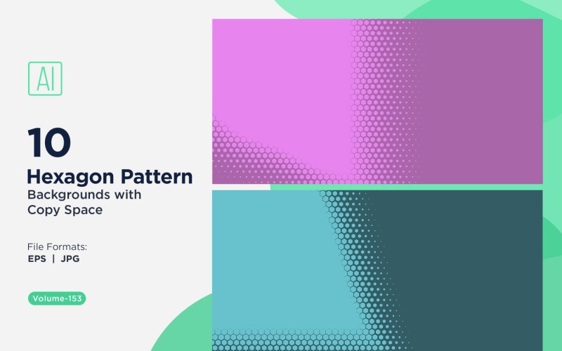 Fondo con patrón hexagonal dinámico para proyectos creativos 153