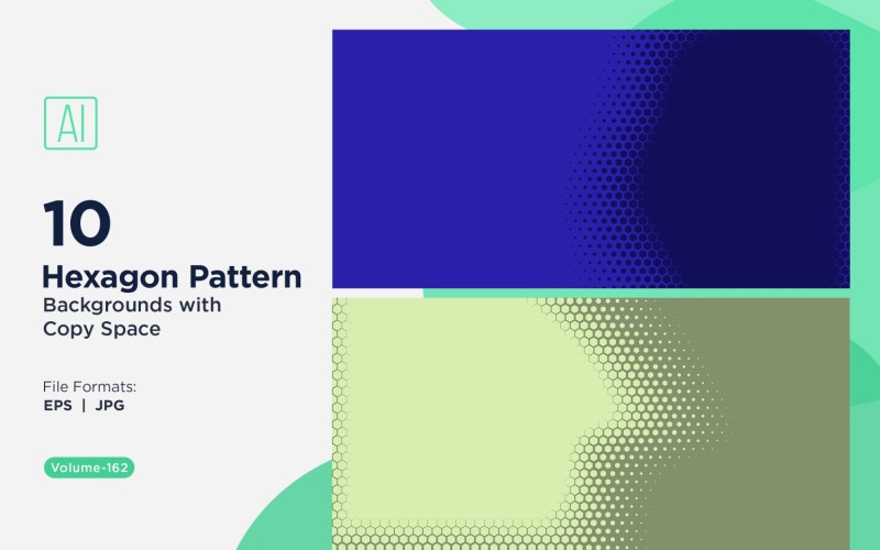 Fondo con patrón hexagonal dinámico para proyectos creativos 162