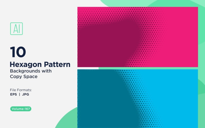 Fondo con patrón hexagonal dinámico para proyectos creativos 167