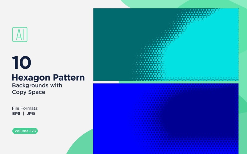 Fondo con patrón hexagonal dinámico para proyectos creativos 173