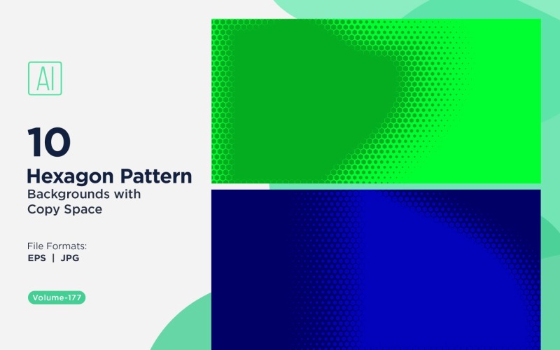 Fondo con patrón hexagonal dinámico para proyectos creativos 177