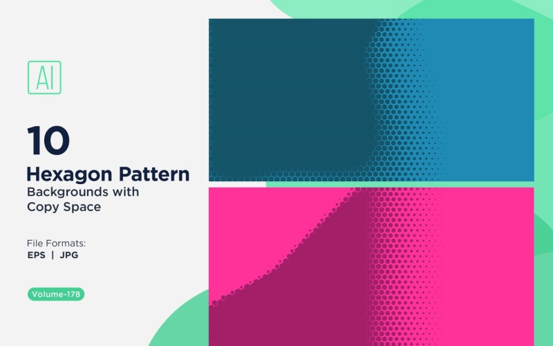 Fondo con patrón hexagonal dinámico para proyectos creativos 178