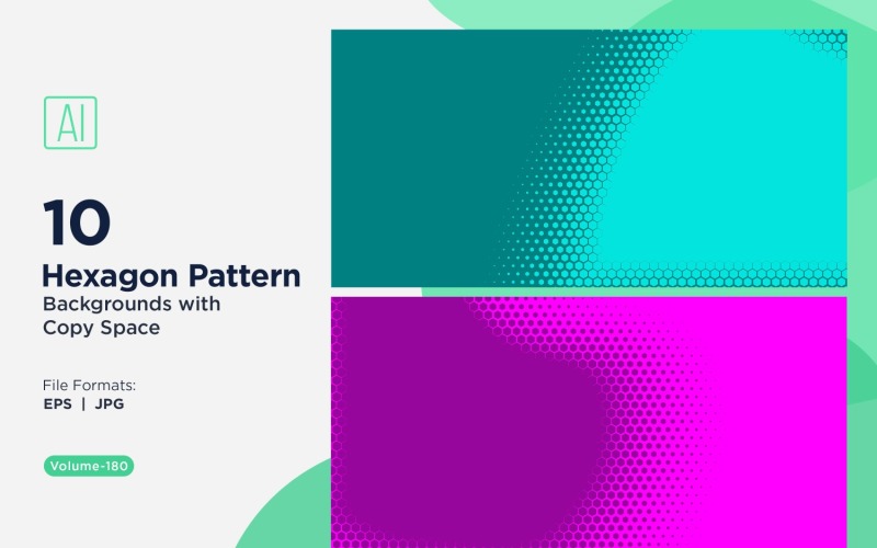 Fondo con patrón hexagonal dinámico para proyectos creativos 180