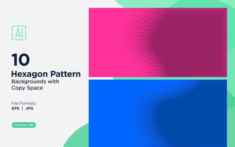 Fondo con patrón hexagonal dinámico para proyectos creativos 185