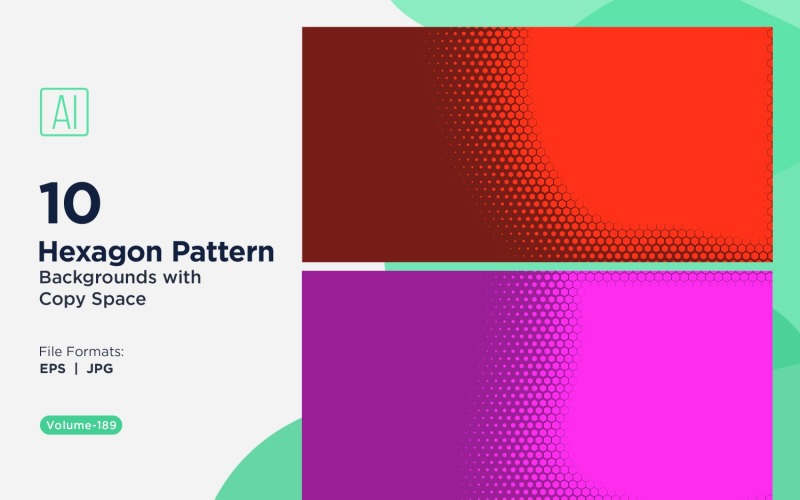 Fondo con patrón hexagonal dinámico para proyectos creativos 189