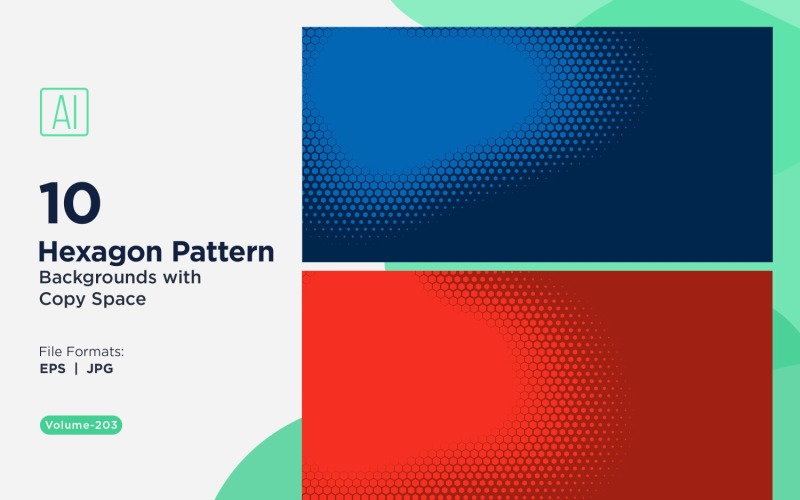 Fondo con patrón hexagonal dinámico para proyectos creativos 203