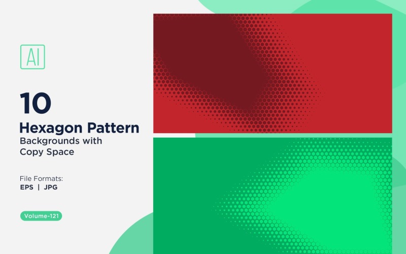 Padrão de hexágono dinâmico para projetos criativos 121