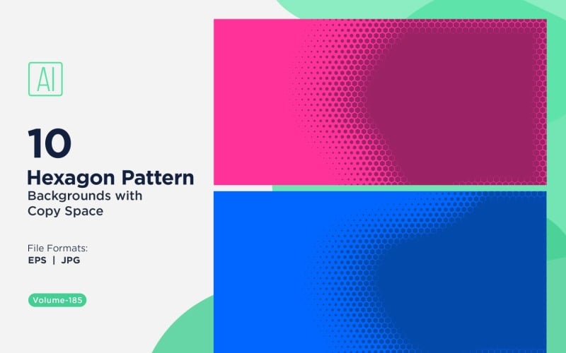 Sfondo dinamico con motivo esagonale per progetti creativi 185