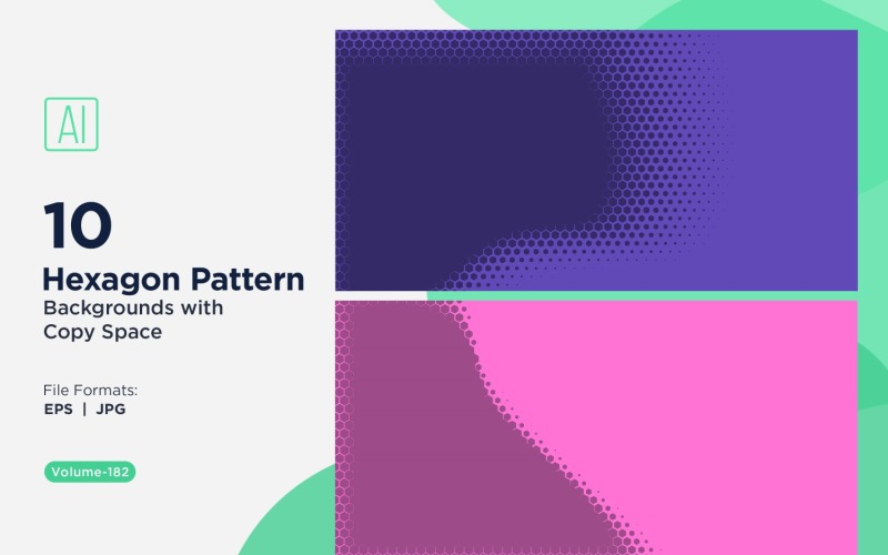 Dynamic Hexagon Pattern Background for Creative Projects 182