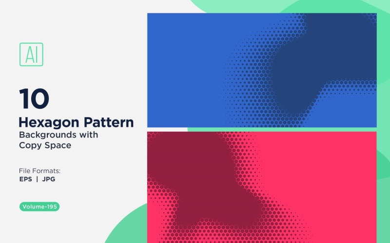 Dynamic Hexagon Pattern Background for Creative Projects 195