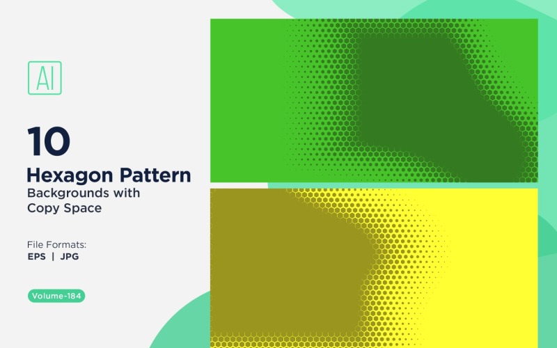 Fondo con patrón hexagonal dinámico para proyectos creativos 184