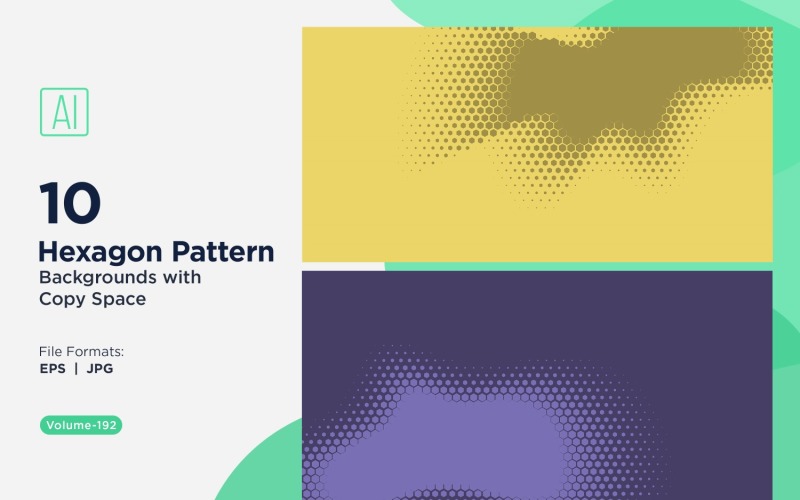 Fondo con patrón hexagonal dinámico para proyectos creativos 192